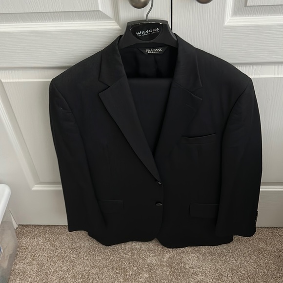 Men’s dark heather, gray, Joseph, a banks, two piece suit with a cat trousers - Picture 1 of 8